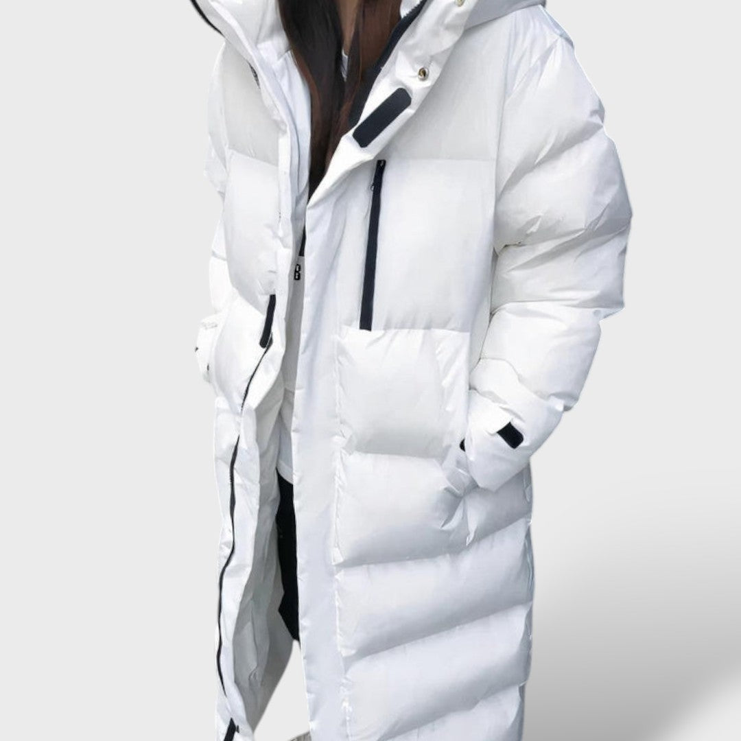 Abrigo Largo Impermeable de Invierno para Mujer