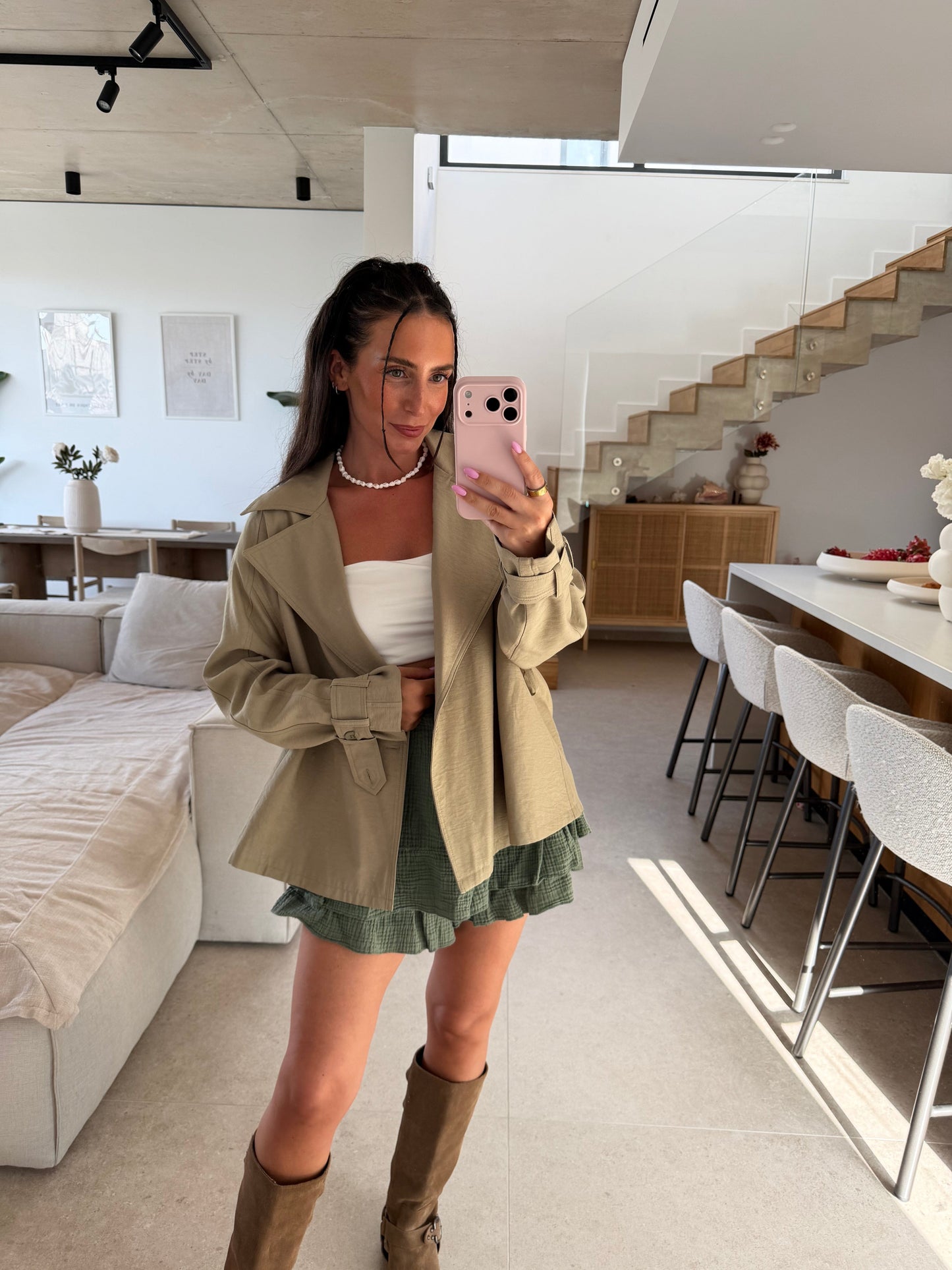 Musselin Hosenrock – Khaki