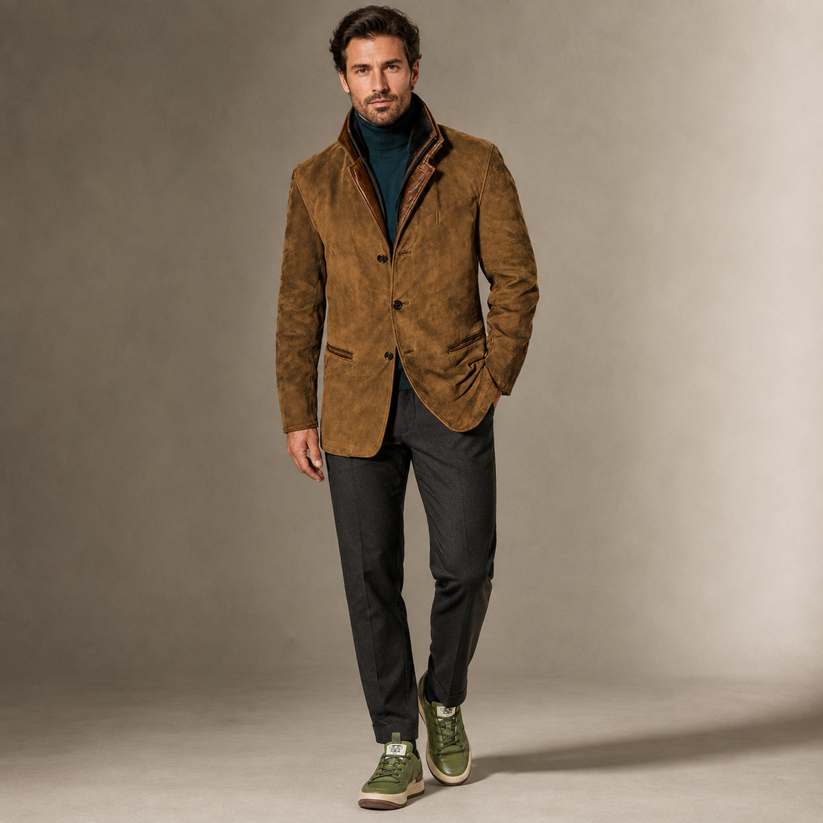 Chaqueta Bellissima Velvet + Zapatillas Marbella Soft Touch - vista frontal