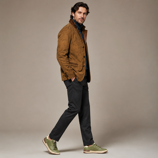 Chaqueta Bellissima Velvet + Zapatillas Marbella Soft Touch - vista lateral izquierda