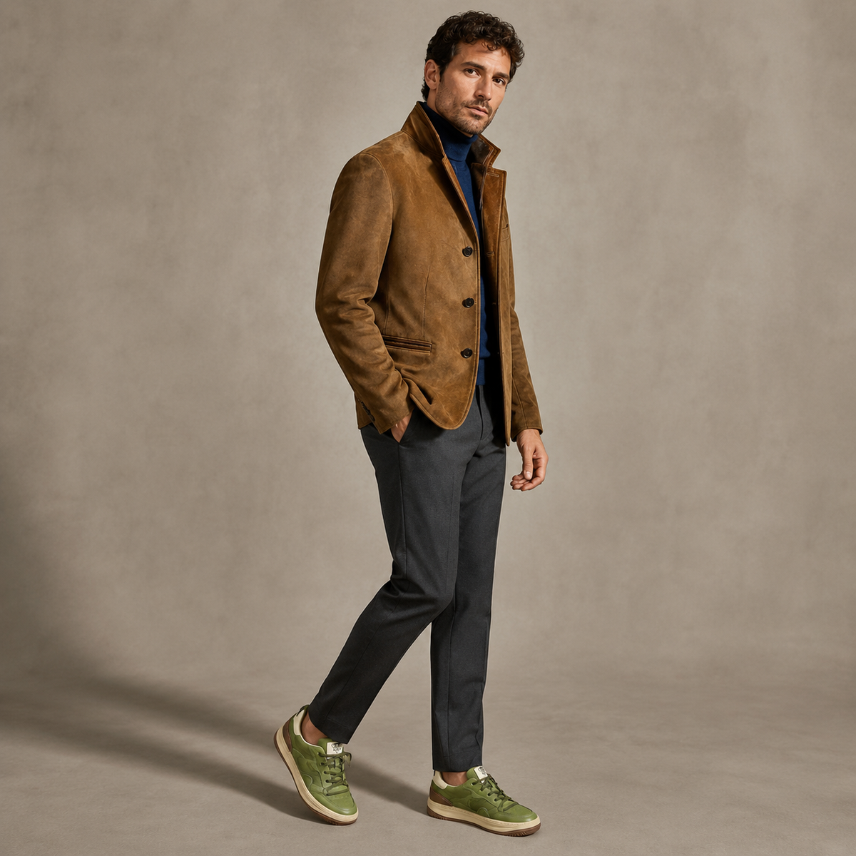 Chaqueta Bellissima Velvet + Zapatillas Marbella Soft Touch - vista lateral derecha