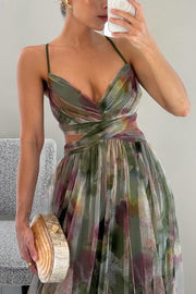 Vestido Alba Dorata – Collezione Venecia, vestido elegante, vista lateral | Moda Acosta