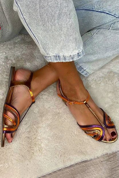 Sandalias Bibiana multicolor para mujer de la colección Verano Mediterráneo
