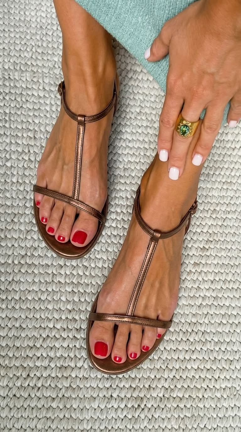 Sandalias Lara (Verano Mediterráneo), sandalias de verano, vista lateral | Moda Acosta