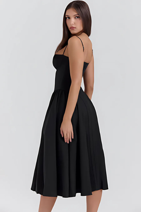 Vestido Notte di Mare – Collezione Venecia, vestido elegante, vista trasera | Moda Acosta