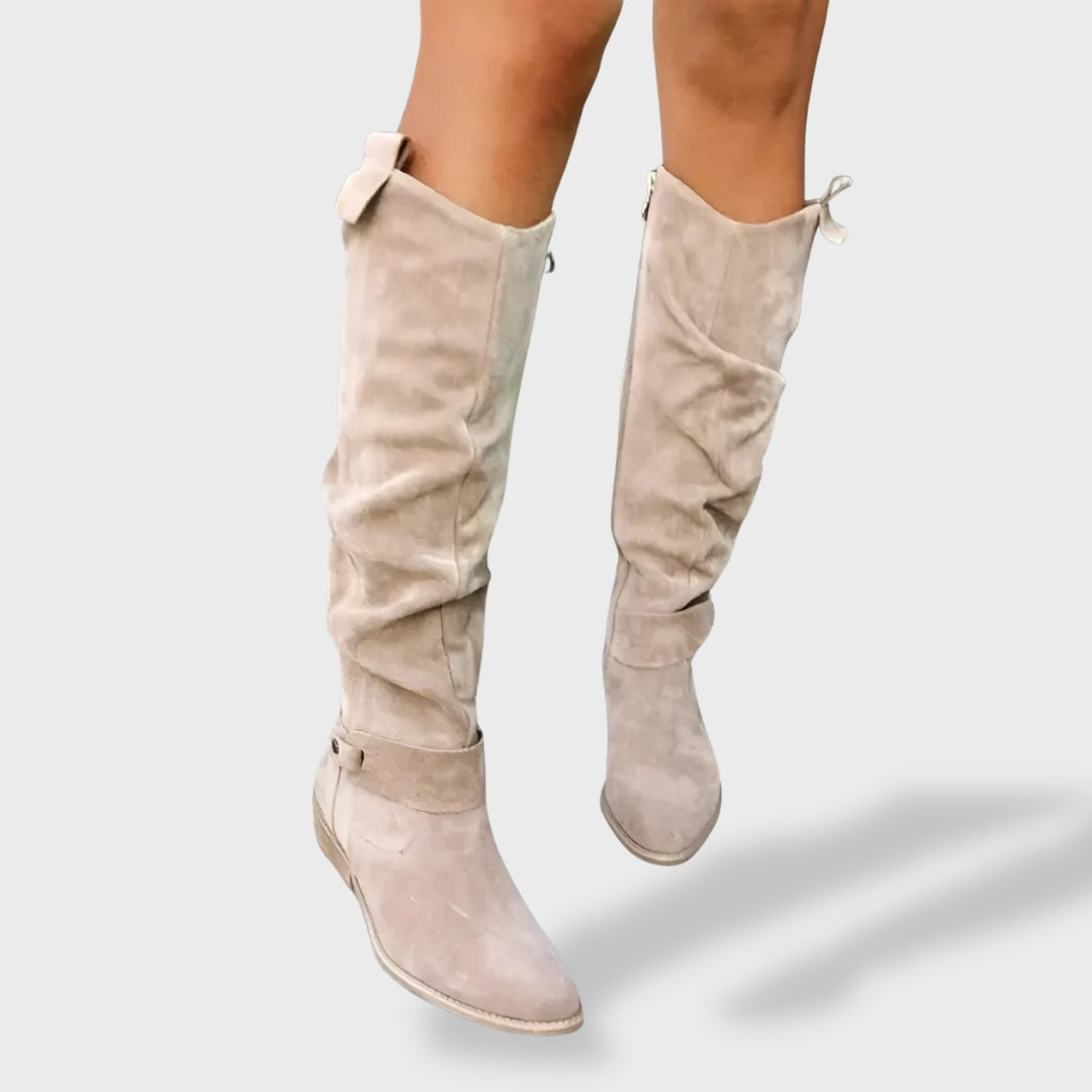 Valeria | Botas Elegantes de Piel de Alta Calidad para Mujer, botas de moda, color disponible | Moda Acosta
