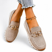Luna Air Loafers-sneakers estilo mocasines, mocasines de cuero, vista lateral | Moda Acosta
