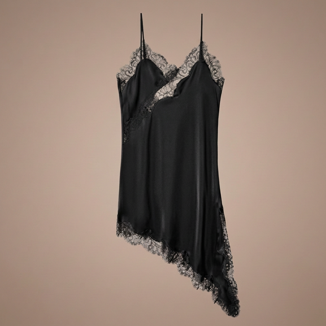 Noir Élan Dress, mini vestido, vestido elegante, estilo puesto | Moda Acosta