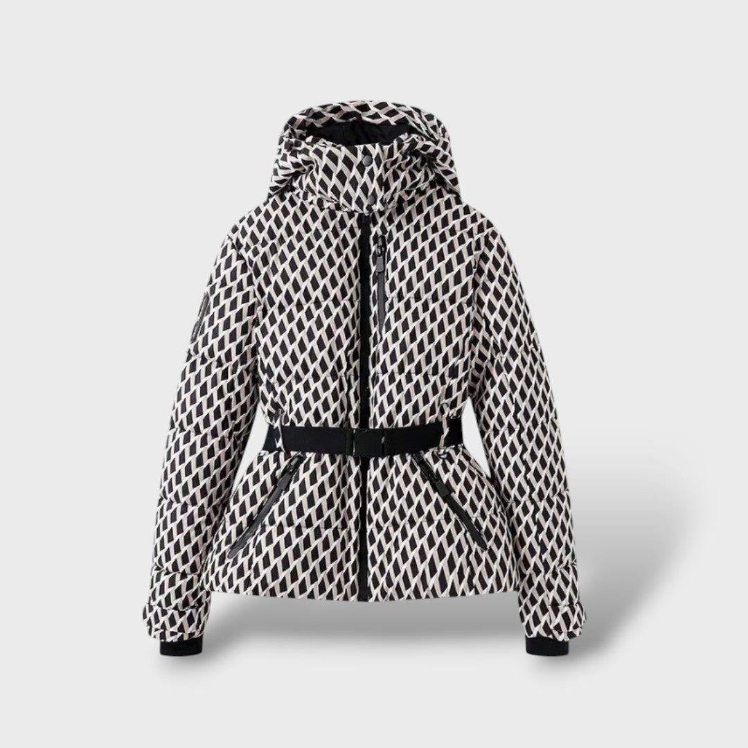 Chaqueta Acolchada con Cinturón Impermeable, abrigo de invierno, color disponible | Moda Acosta