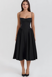 Vestido Notte di Mare – Collezione Venecia, vestido elegante, vista lateral | Moda Acosta