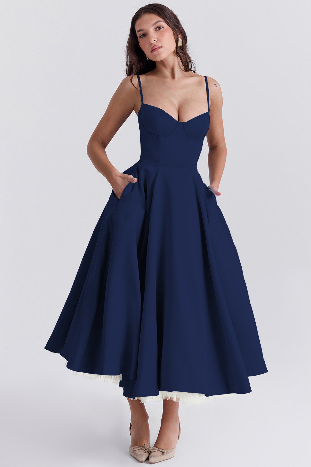 Vestido Celeste Verona – Collezione Venecia, vestido elegante, color disponible | Moda Acosta