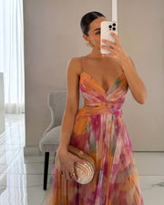 Vestido Alba Dorata – Collezione Venecia, vestido elegante, acabado y textura | Moda Acosta