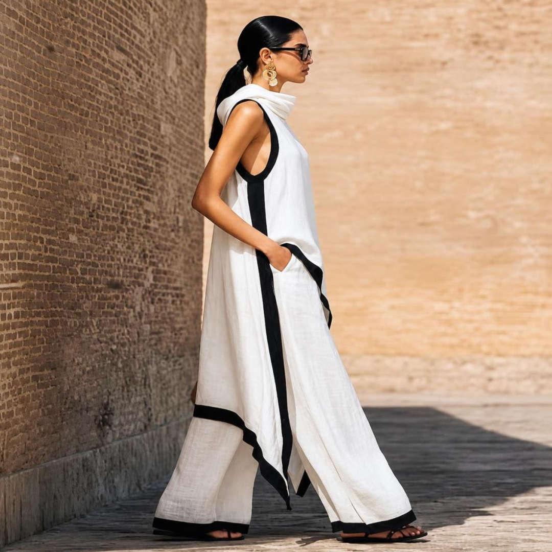 Aura Lino Elite, conjunto de moda, look completo | Moda Acosta
