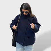 Elise | Cazadora corta de lujo, abrigo de invierno, estilo puesto | Moda Acosta