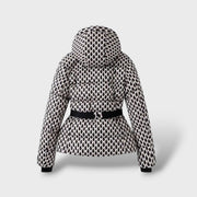 Chaqueta Acolchada con Cinturón Impermeable, abrigo de invierno, primer plano | Moda Acosta