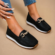 LUXE ÉLÉGANCE Loafers-calzado, mocasines de cuero, vista trasera | Moda Acosta