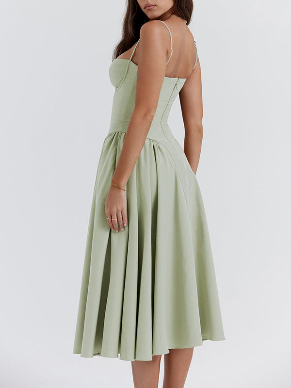 Vestido Notte di Mare – Collezione Venecia, vestido elegante, vista trasera | Moda Acosta