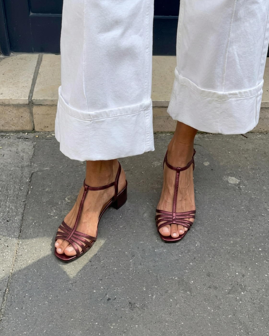 Sandalia Sorrento | (Colección Venecia), sandalias de verano, detalle de tela | Moda Acosta