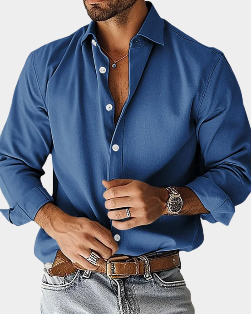 Luxeva Aura, camisa casual, color disponible | Moda Acosta