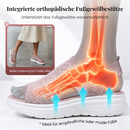 Sandalias de plataforma transpirables de punto para mujer – Colección Venecia