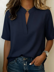Élise — Blusa elegante con cuello refinado, estilo puesto | Moda Acosta