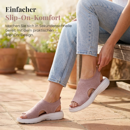 Sandalias de plataforma transpirables de punto para mujer – Colección Venecia