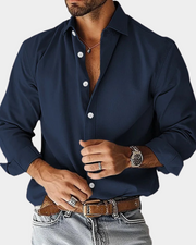 Luxeva Aura, camisa casual, primer plano | Moda Acosta
