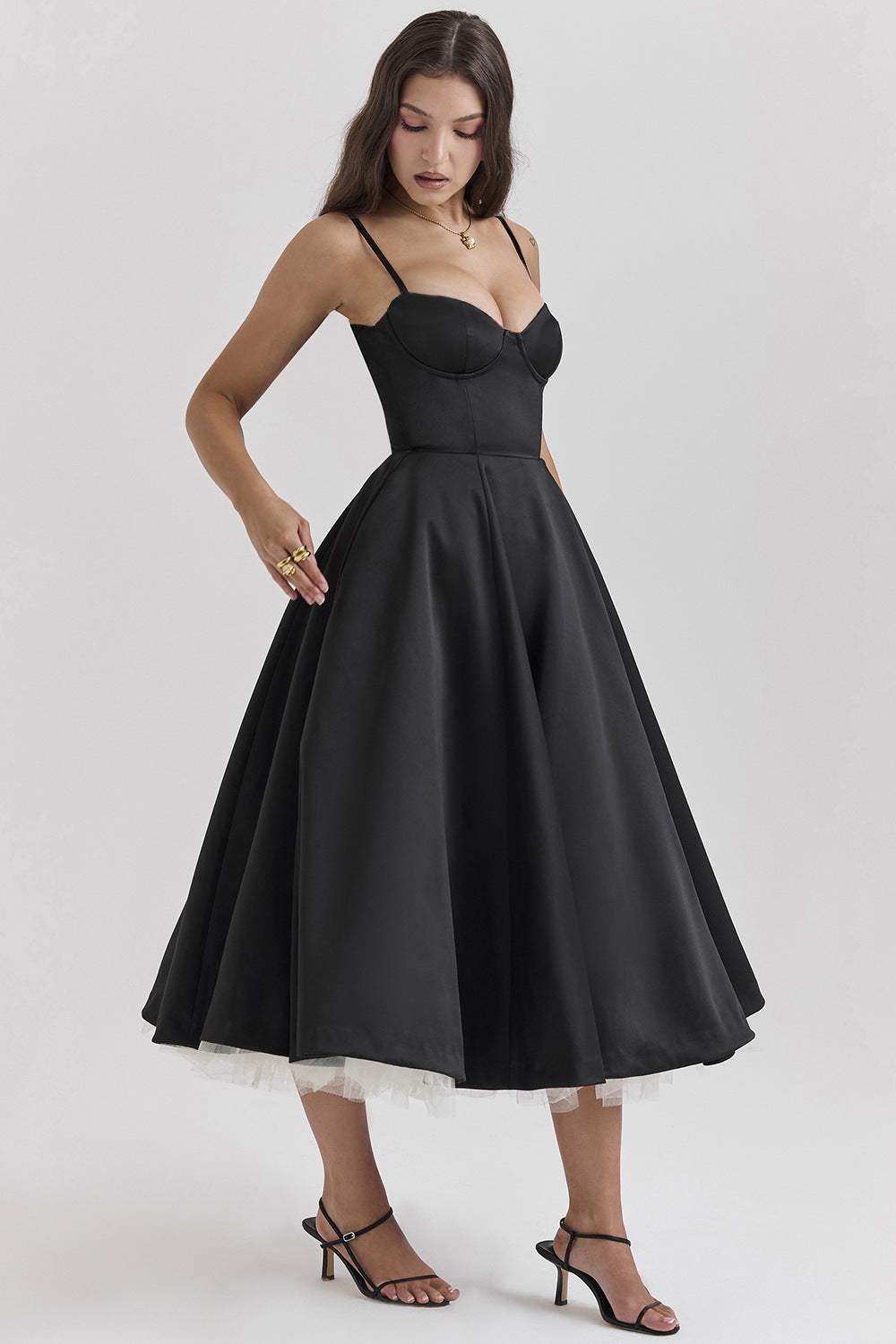 Vestido Celeste Verona – Collezione Venecia, vestido elegante, estilo puesto | Moda Acosta