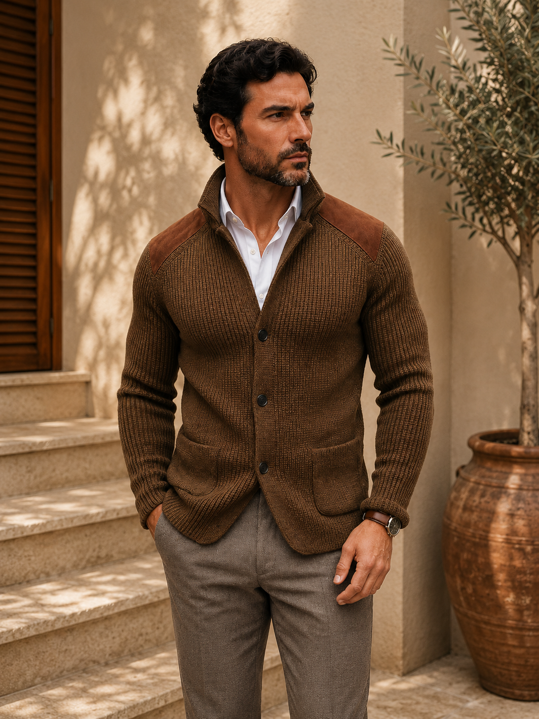 Elowen Aura, abrigo de invierno, vista lateral | Moda Acosta