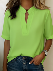 Élise — Blusa elegante con cuello refinado, vista trasera | Moda Acosta