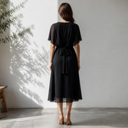 Noir Olive Desire-Vestido Velnor, vestido elegante, estilo puesto | Moda Acosta