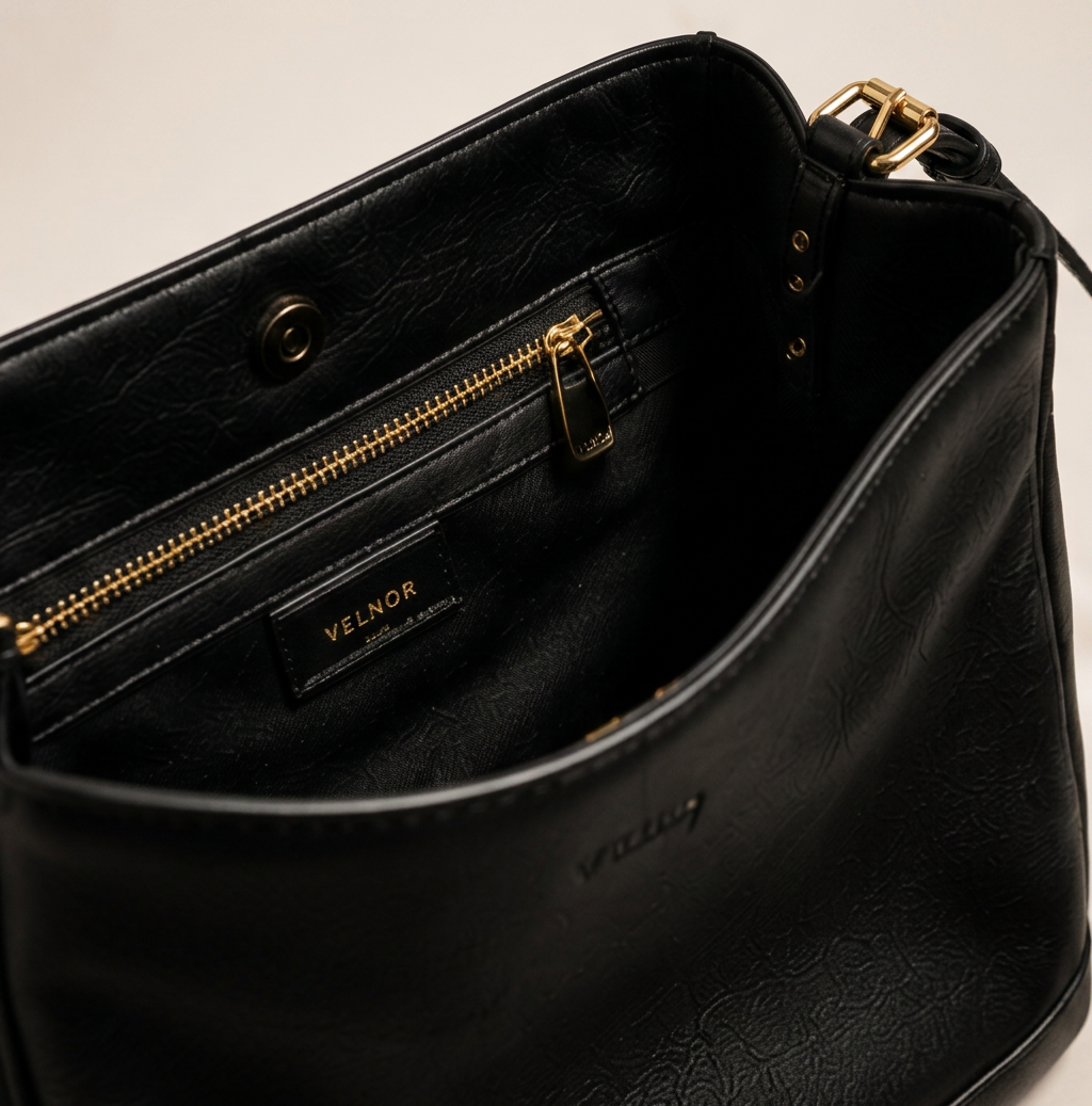 Essential Soft Bag- collection Velnor, bolso de moda, primer plano | Moda Acosta