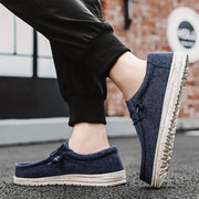 Zapatos Casuales Hombre Denim Lona Transpirables Planos Caminar, zapatillas casuales, vista trasera | Moda Acosta