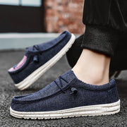 Zapatos Casuales Hombre Denim Lona Transpirables Planos Caminar, zapatillas casuales, vista lateral | Moda Acosta