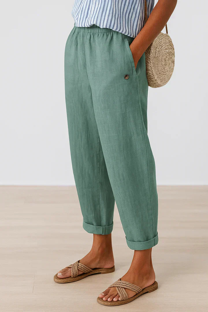 Élysée Élégance- Pantalon, pantalón de moda, vista trasera | Moda Acosta