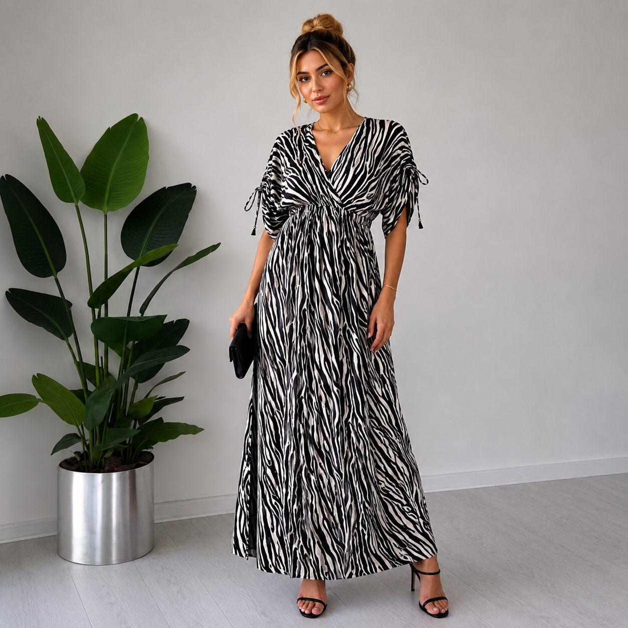 Vestido Prestige- Sahara Luxe- vestido de verano, vestido elegante, detalle de tela | Moda Acosta