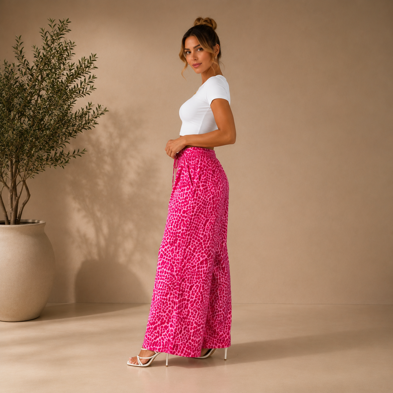 Pantalón Palma Rosa, pantalón de moda, look completo | Moda Acosta