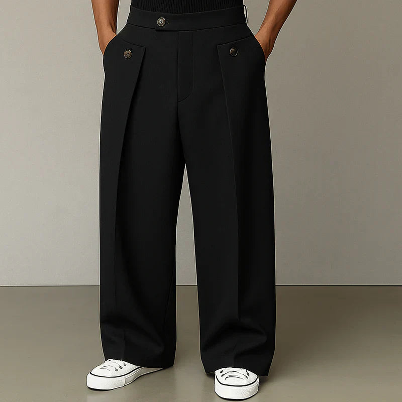 Vittoria Elite, pantalón de moda, detalle de tela | Moda Acosta