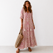 Amalia — Vestito Lungo Boho, vestido elegante, look completo | Moda Acosta