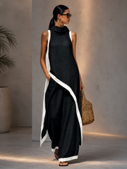 Aura Lino Elite, conjunto de moda, vista lateral | Moda Acosta