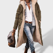 Marina | Abrigo cálido largo mujer, abrigo de invierno, vista trasera | Moda Acosta