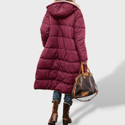 Marina | Abrigo cálido largo mujer, abrigo de invierno, vista frontal | Moda Acosta