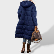 Marina | Abrigo cálido largo mujer, abrigo de invierno, combinación de outfit | Moda Acosta