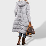 Marina | Abrigo cálido largo mujer, abrigo de invierno, acabado y textura | Moda Acosta