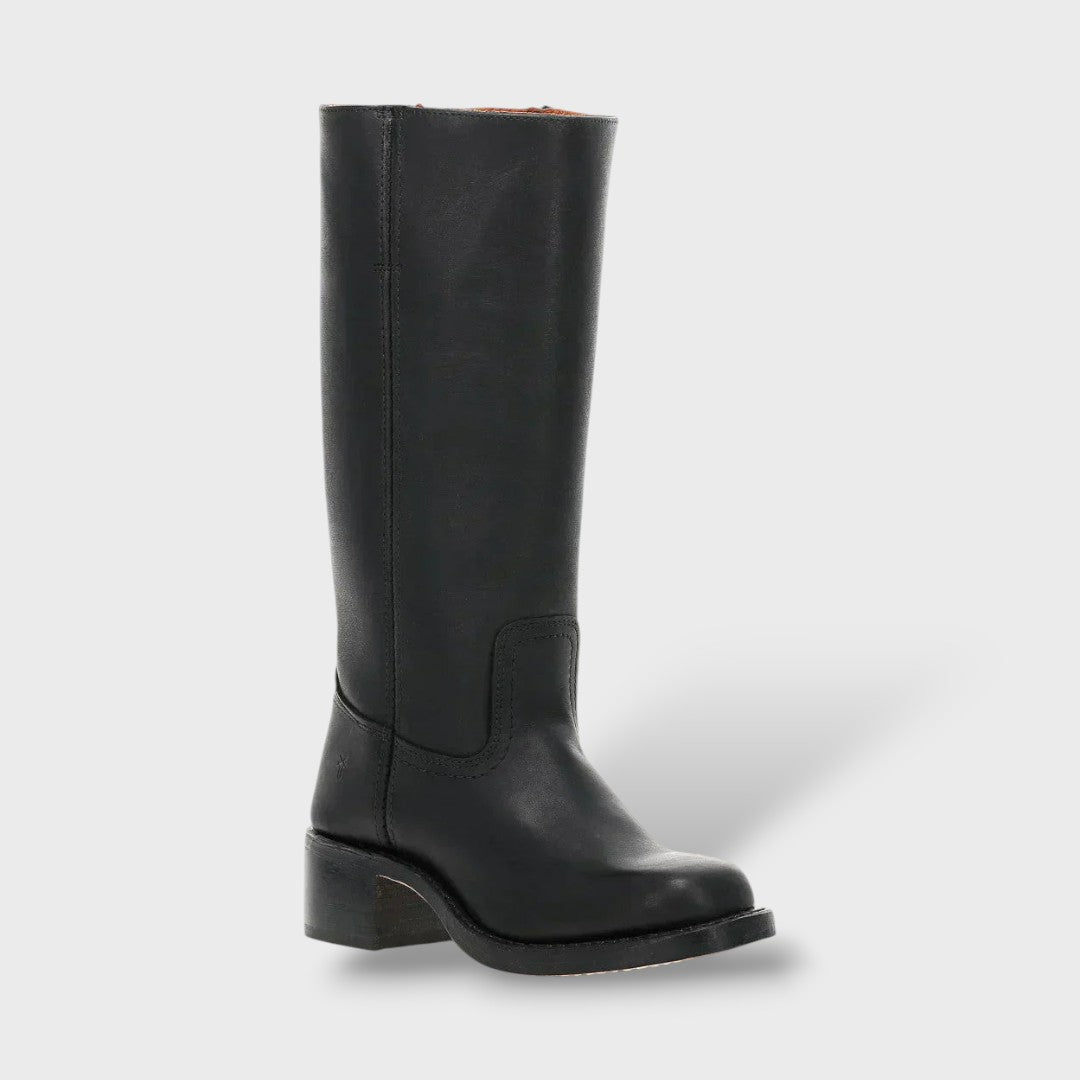 Botas Altas Elegantes con Suela Estructurada, botas de moda, combinación de outfit | Moda Acosta