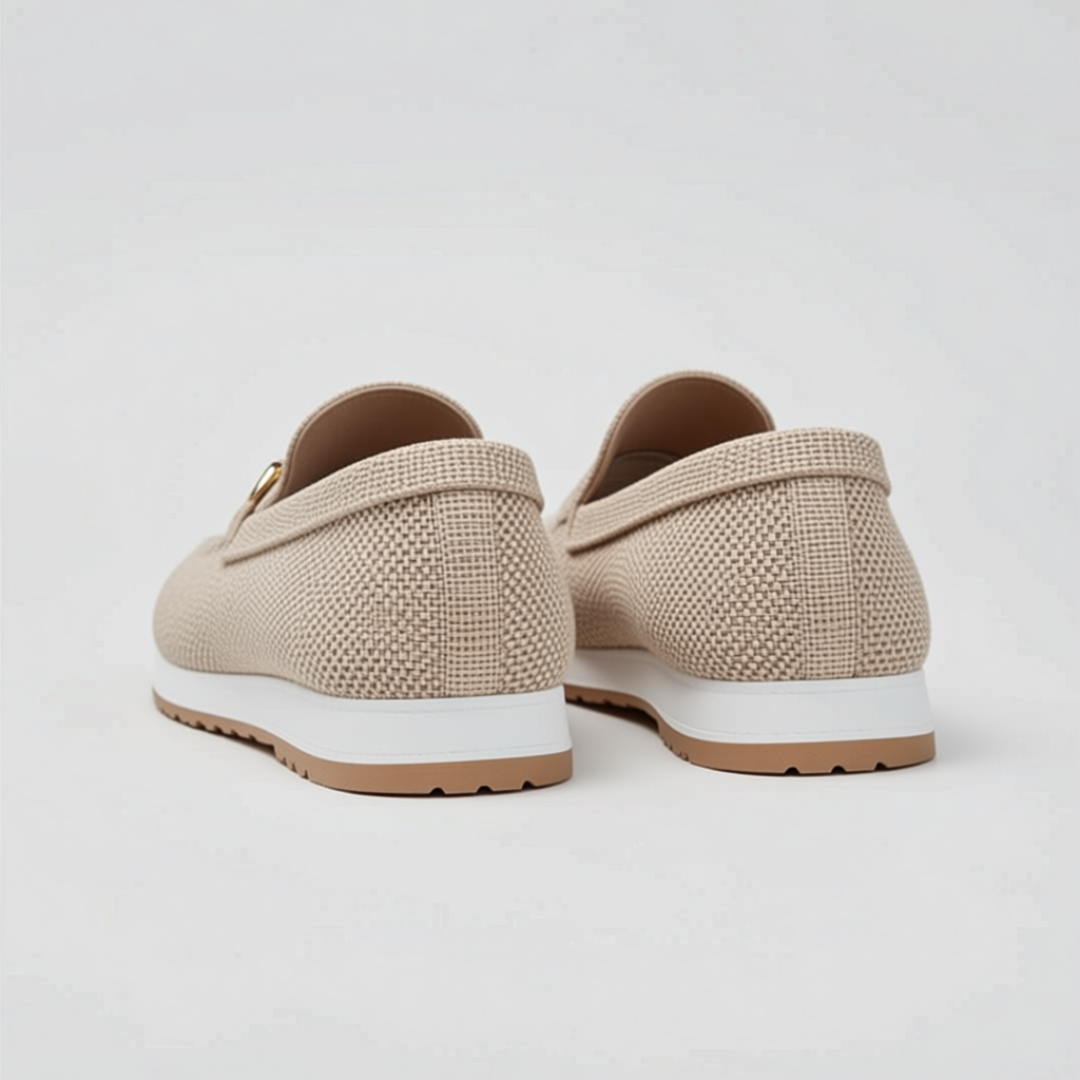 Luna Air Loafers-sneakers estilo mocasines, mocasines de cuero, primer plano | Moda Acosta