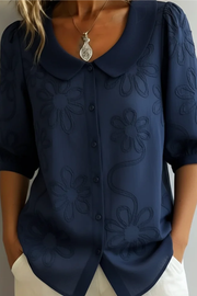 Elegante blusa floral, blusa elegante, estilo puesto | Moda Acosta