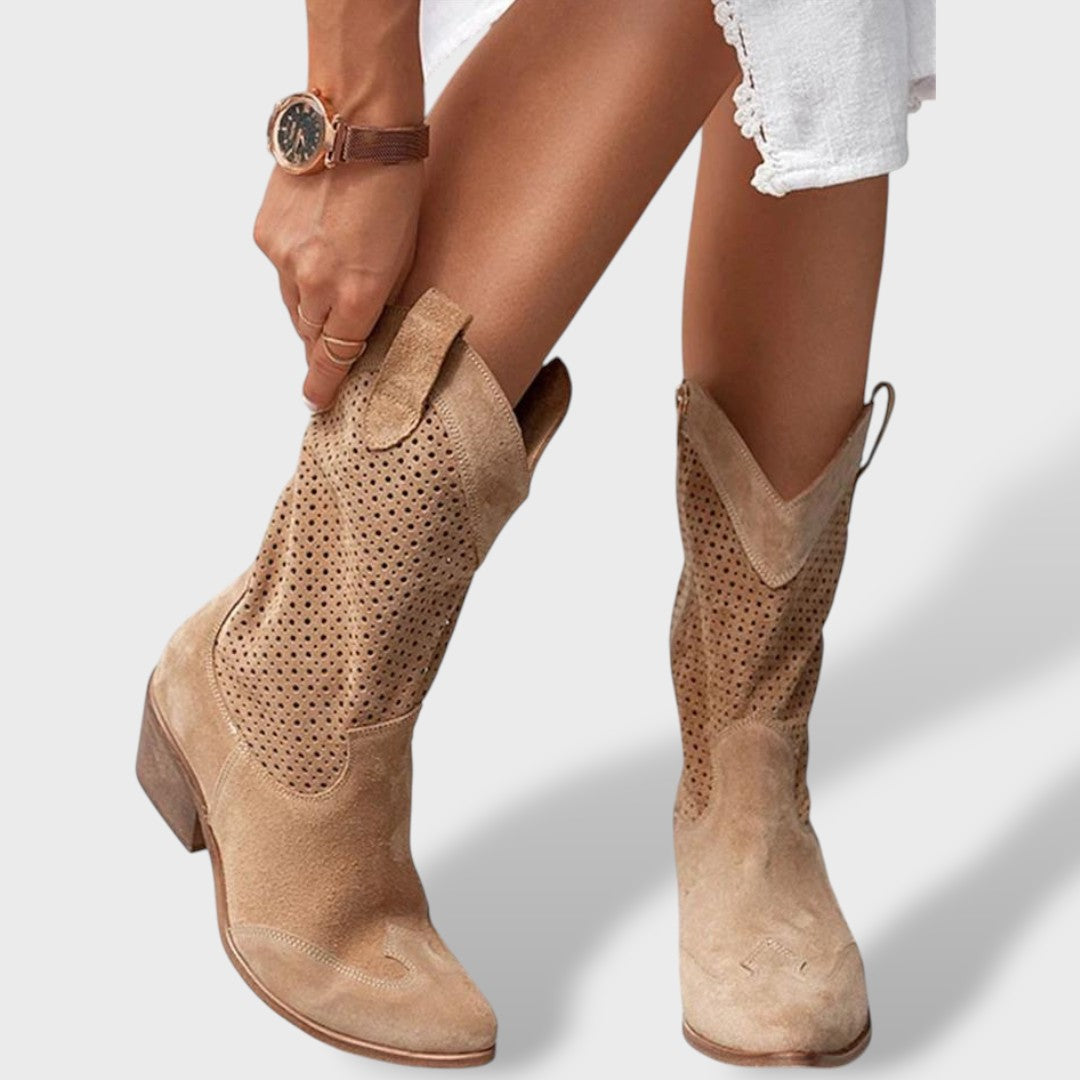 Elena | Botas cowboy mujer, botas de moda, vista trasera | Moda Acosta