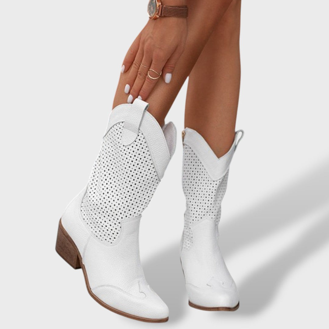 Elena | Botas cowboy mujer, botas de moda, vista frontal | Moda Acosta