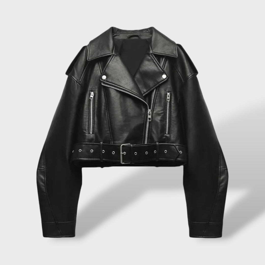 Cazadora de Polipiel Mujer Oversize, abrigo de invierno, vista trasera | Moda Acosta